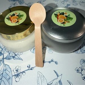 Orange 6 oz. Sugar Scrub Duo with Wooden Spoon